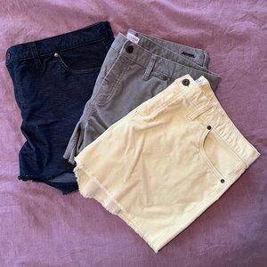 Bundle of 4" Carve Oahu Cord Shorts, size 16